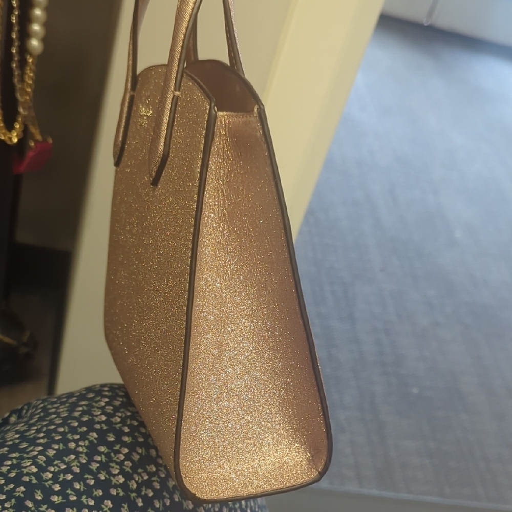 Kate Spade Gold Satchel with Luxurious Finish - Picture 2 of 9